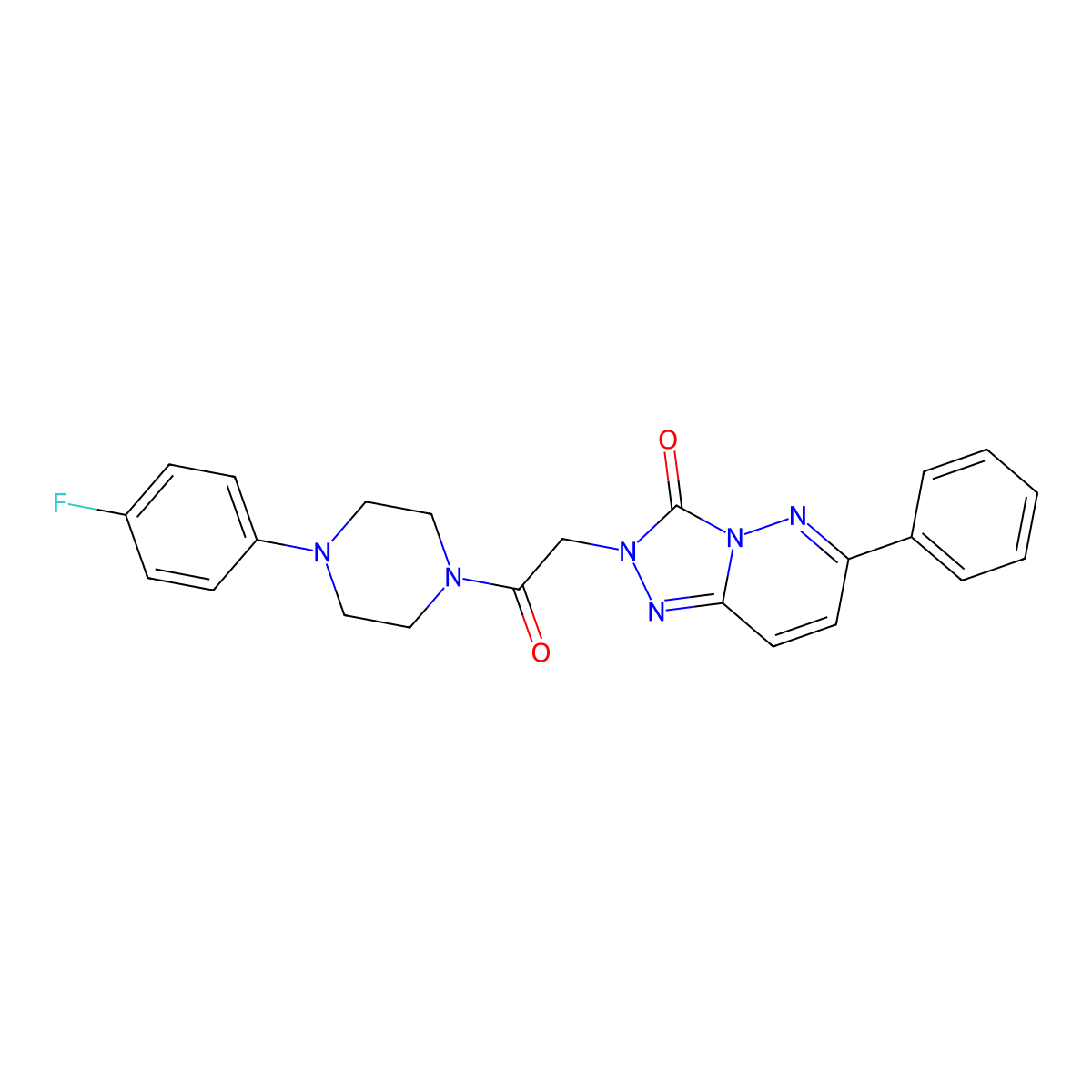 2-(2-(4-(4-fluorophenyl)piperazin-1-yl)-2-oxoethyl)-6-phenyl-[1,2,4]triazolo[4,3-b]pyridazin-3(2H)-one molecular structure, CAS 1251550-99-8