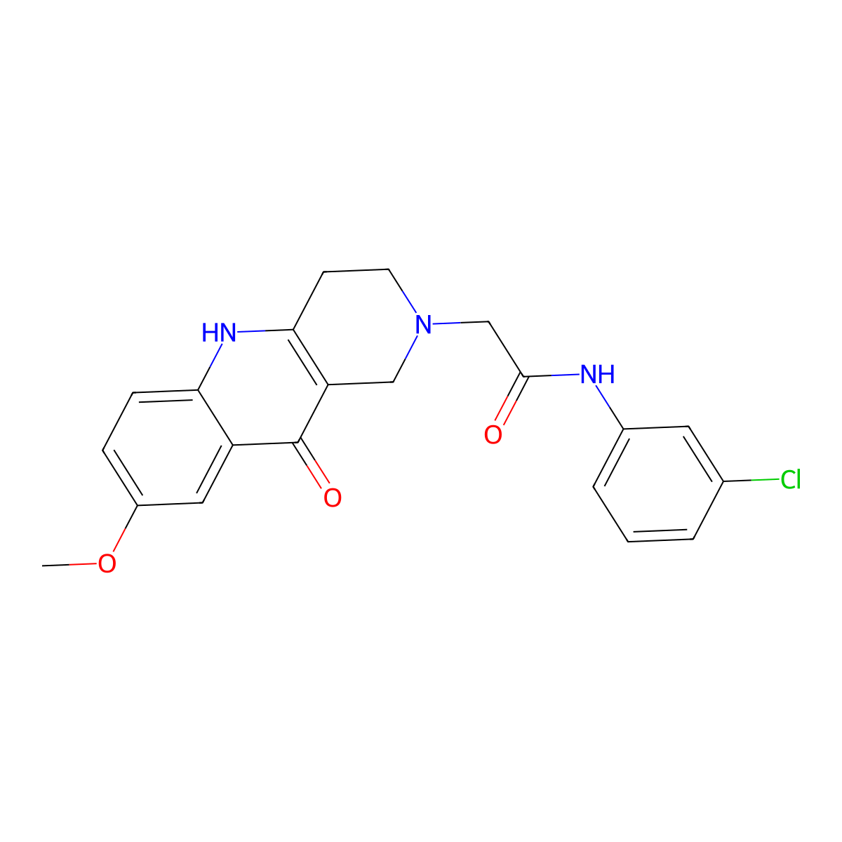N-(3-chlorophenyl)-2-(8-methoxy-10-oxo-3,4-dihydrobenzo[b][1,6]naphthyridin-2(1H,5H,10H)-yl)acetamide molecular structure, CAS 1251551-60-6