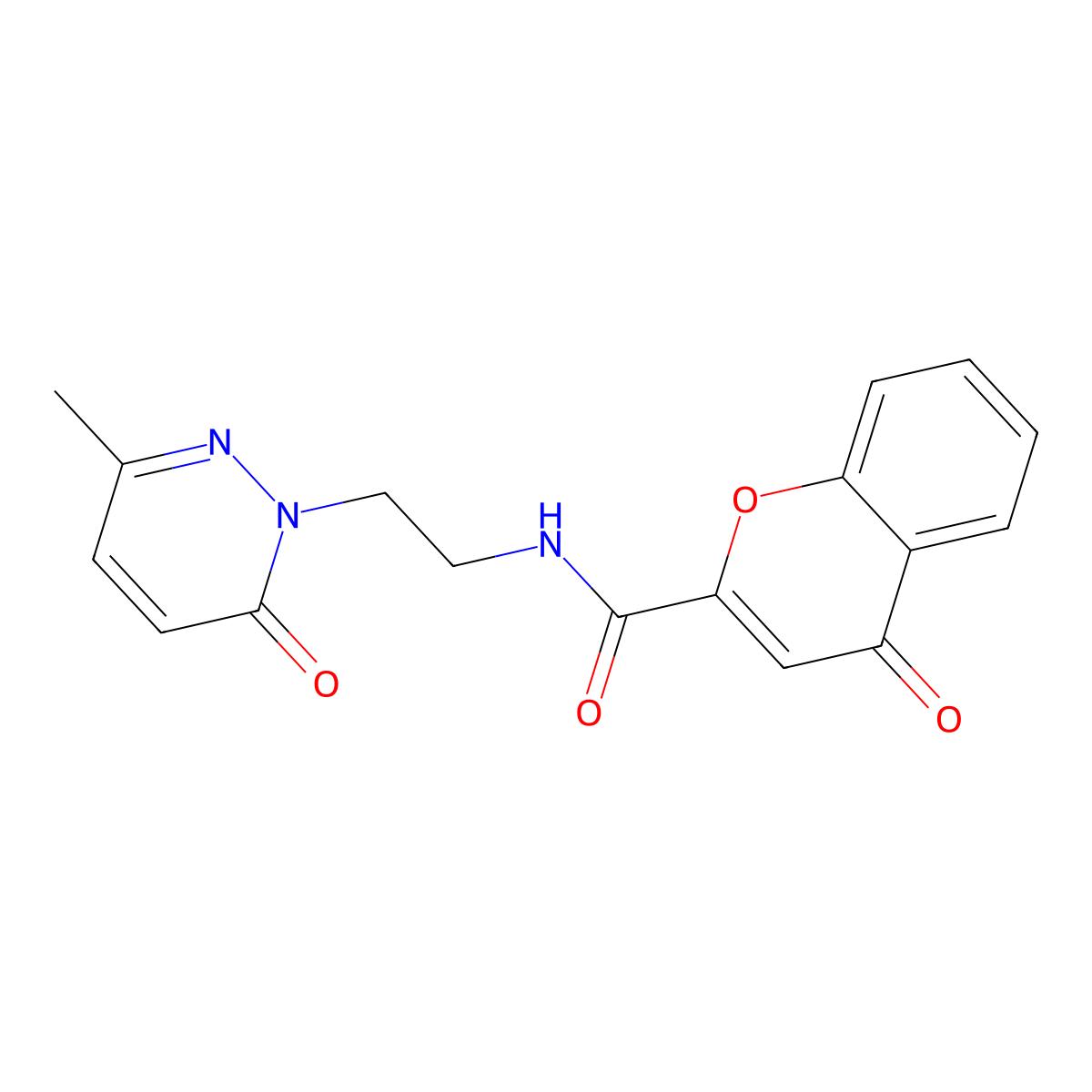 N-(2-(3-methyl-6-oxopyridazin-1(6H)-yl)ethyl)-4-oxo-4H-chromene-2-carboxamide molecular structure, CAS 1251557-00-2
