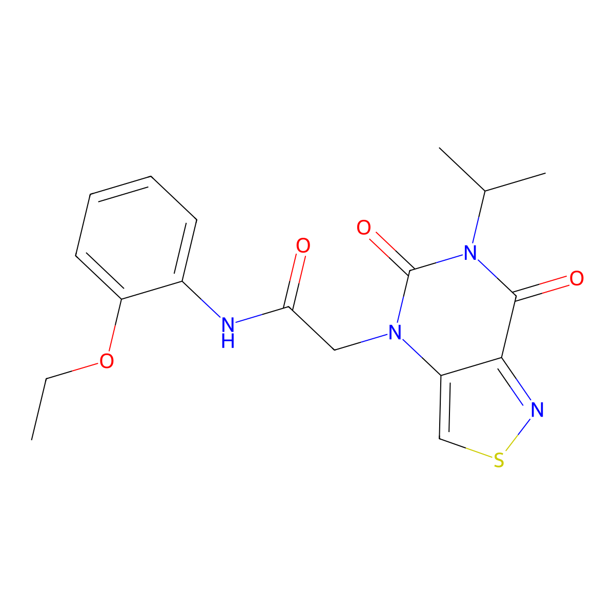 N-(2-ethoxyphenyl)-2-(6-isopropyl-5,7-dioxo-6,7-dihydroisothiazolo[4,3-d]pyrimidin-4(5H)-yl)acetamide molecular structure, CAS 1251557-42-2