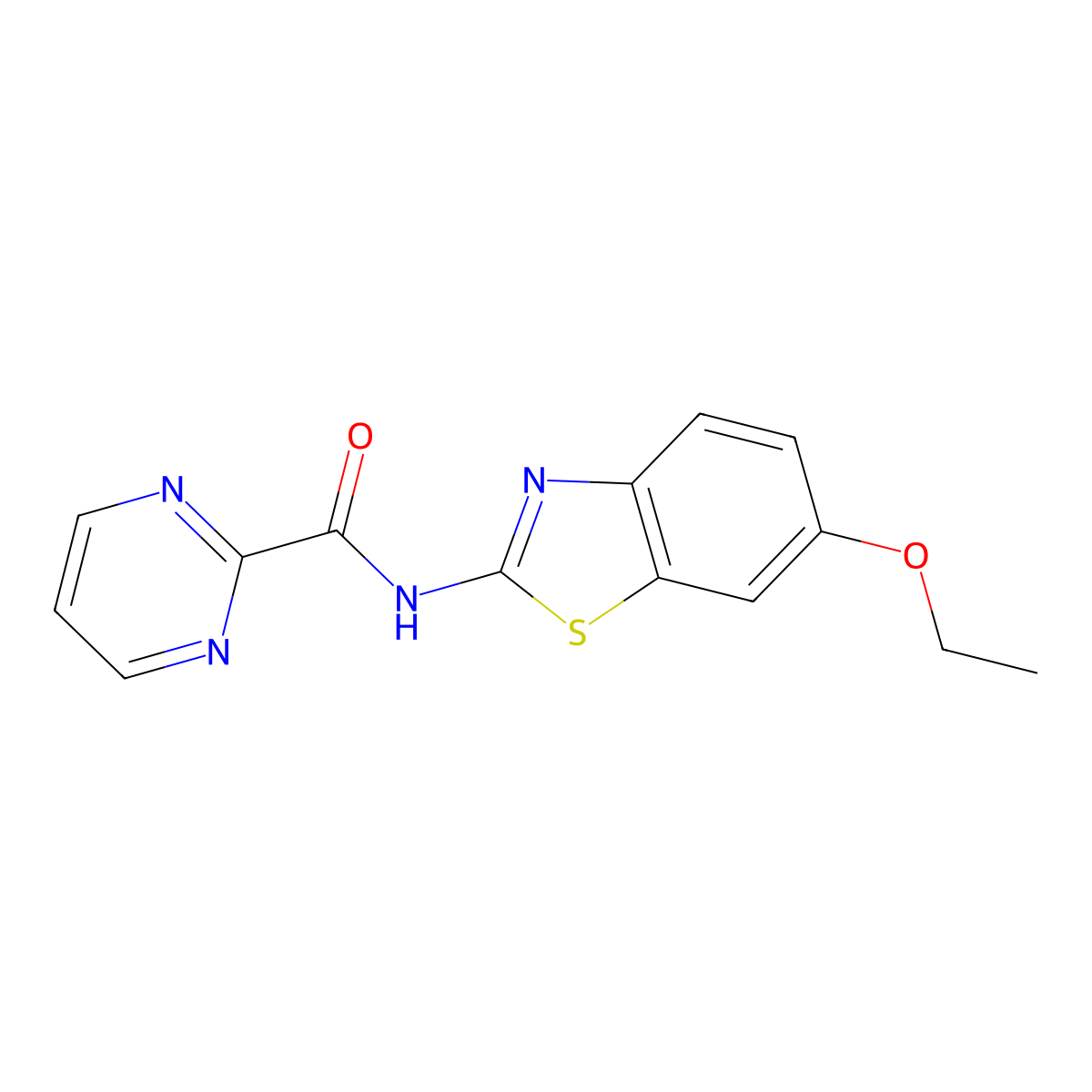N-(6-ethoxybenzo[d]thiazol-2-yl)pyrimidine-2-carboxamide molecular structure, CAS 1251558-04-9