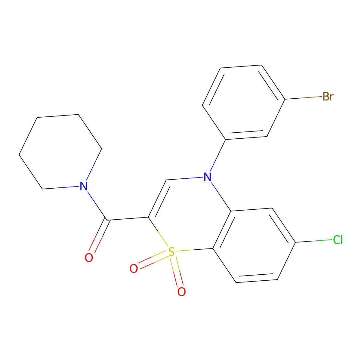1-[1-(3-chlorobenzoyl)-4,5-dihydro-1H-imidazol-2-yl]-4-methylpiperidine molecular structure, CAS 1251559-65-5