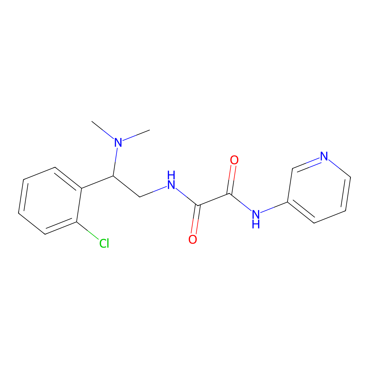N1-(2-(2-chlorophenyl)-2-(dimethylamino)ethyl)-N2-(pyridin-3-yl)oxalamide molecular structure, CAS 1251560-02-7