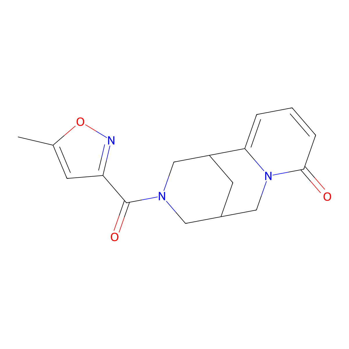 3-(5-methylisoxazole-3-carbonyl)-3,4,5,6-tetrahydro-1H-1,5-methanopyrido[1,2-a][1,5]diazocin-8(2H)-one molecular structure, CAS 1251563-67-3