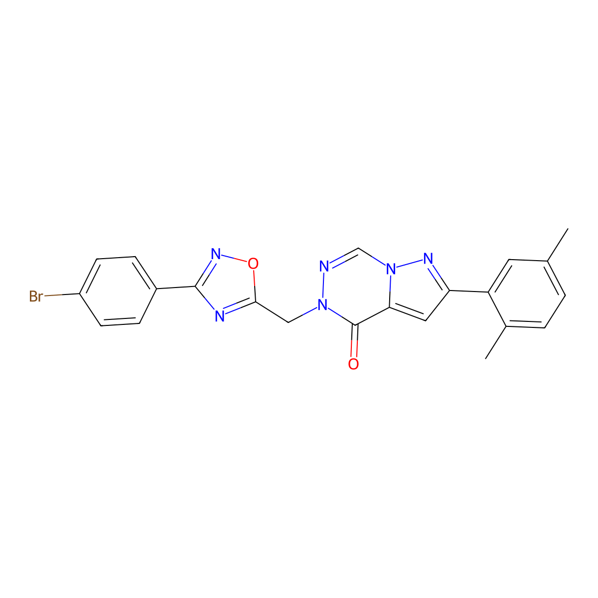 methyl 2-{[({4-methyl-5-[1-methyl-3-(4-methylphenyl)-1H-pyrazol-4-yl]-4H-1,2,4-triazol-3-yl}thio)acetyl]amino}benzoate molecular structure, CAS 1251568-63-4