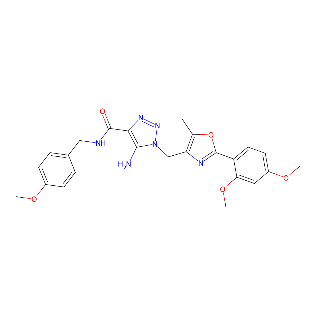 1-(2-chlorophenyl)-5-pyridin-3-yl-N-[2-(trifluoromethyl)benzyl]-1H-1,2,3-triazole-4-carboxamide molecular structure, CAS 1251568-89-4