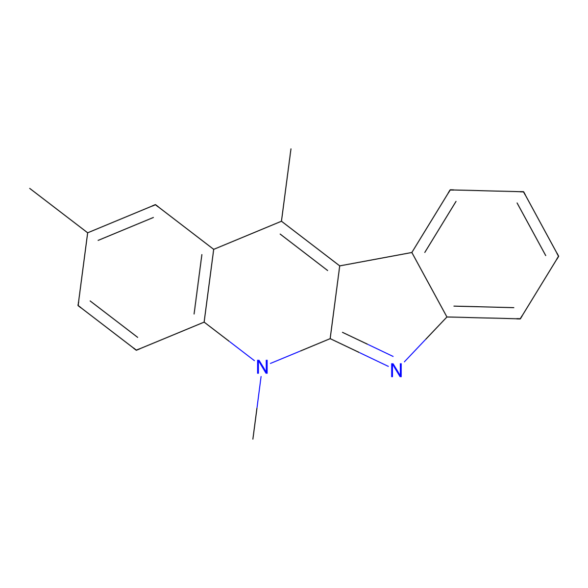 2,5,11-Trimethyl-5H-quinindoline molecular structure, CAS 125157-96-2
