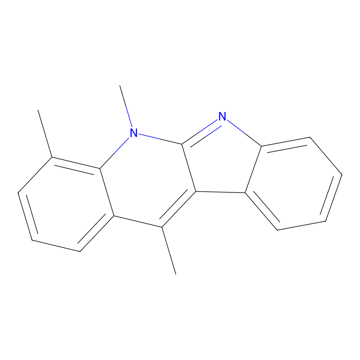 4,5,11-Trimethyl-5H-quinindoline molecular structure, CAS 125157-97-3