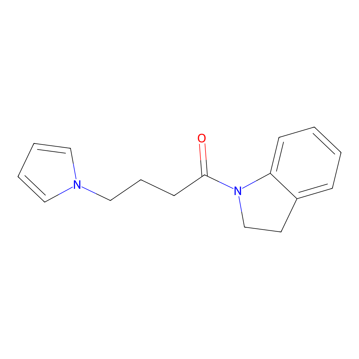 1-(indolin-1-yl)-4-(1H-pyrrol-1-yl)butan-1-one molecular structure, CAS 1251574-65-8