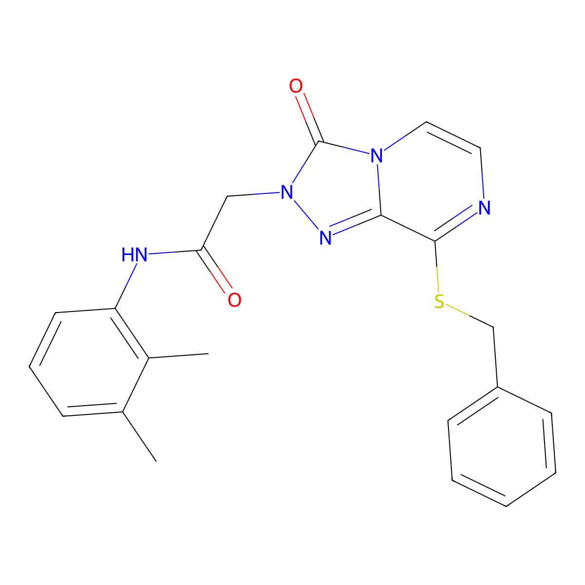 2-[8-(benzylsulfanyl)-3-oxo-2H,3H-[1,2,4]triazolo[4,3-a]pyrazin-2-yl]-N-(2,3-dimethylphenyl)acetamide molecular structure, CAS 1251575-95-7