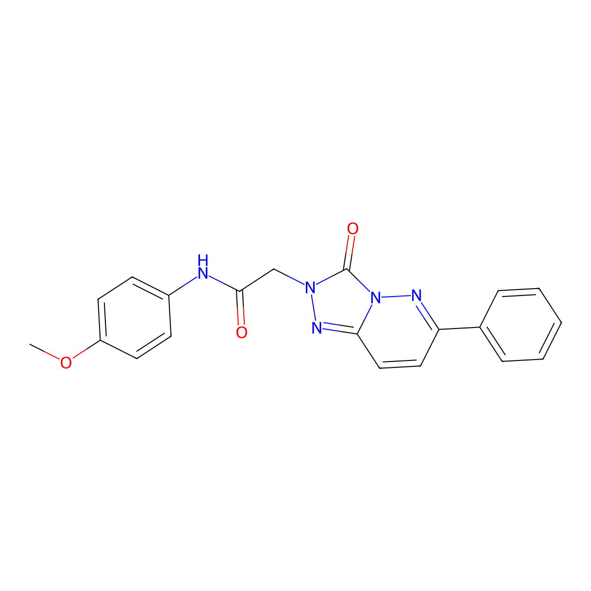 N-(4-methoxyphenyl)-2-(3-oxo-6-phenyl-[1,2,4]triazolo[4,3-b]pyridazin-2(3H)-yl)acetamide molecular structure, CAS 1251576-07-4