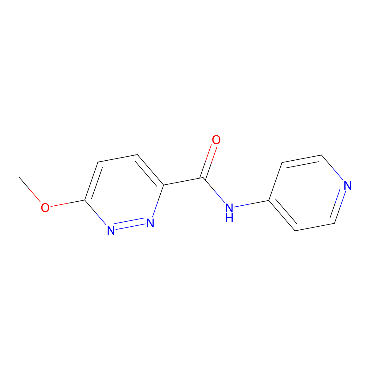 6-methoxy-N-(pyridin-4-yl)pyridazine-3-carboxamide molecular structure, CAS 1251576-55-2