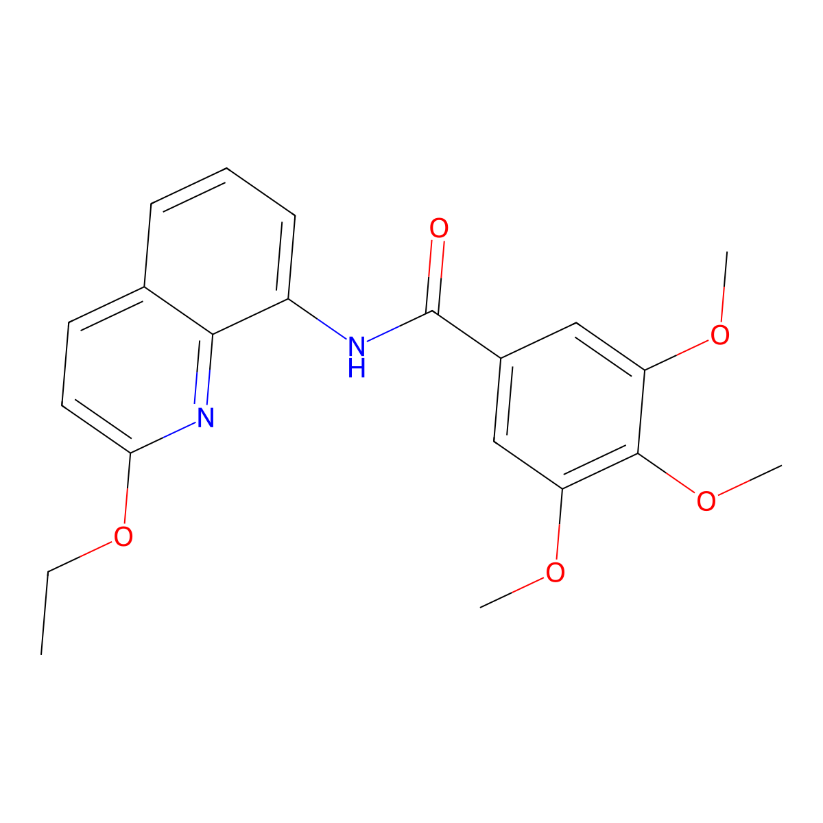 N-(2-ethoxyquinolin-8-yl)-3,4,5-trimethoxybenzamide molecular structure, CAS 1251576-57-4