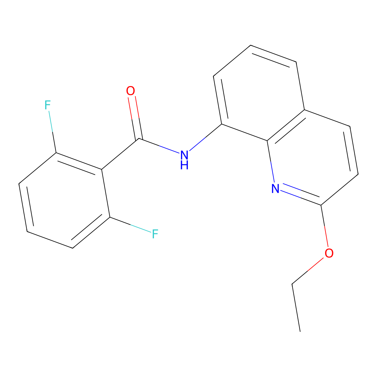 N-(2-ethoxyquinolin-8-yl)-2,6-difluorobenzamide molecular structure, CAS 1251576-74-5