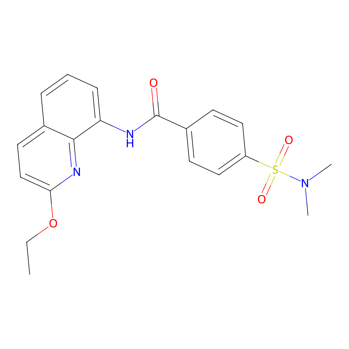 4-(N,N-dimethylsulfamoyl)-N-(2-ethoxyquinolin-8-yl)benzamide molecular structure, CAS 1251576-82-5