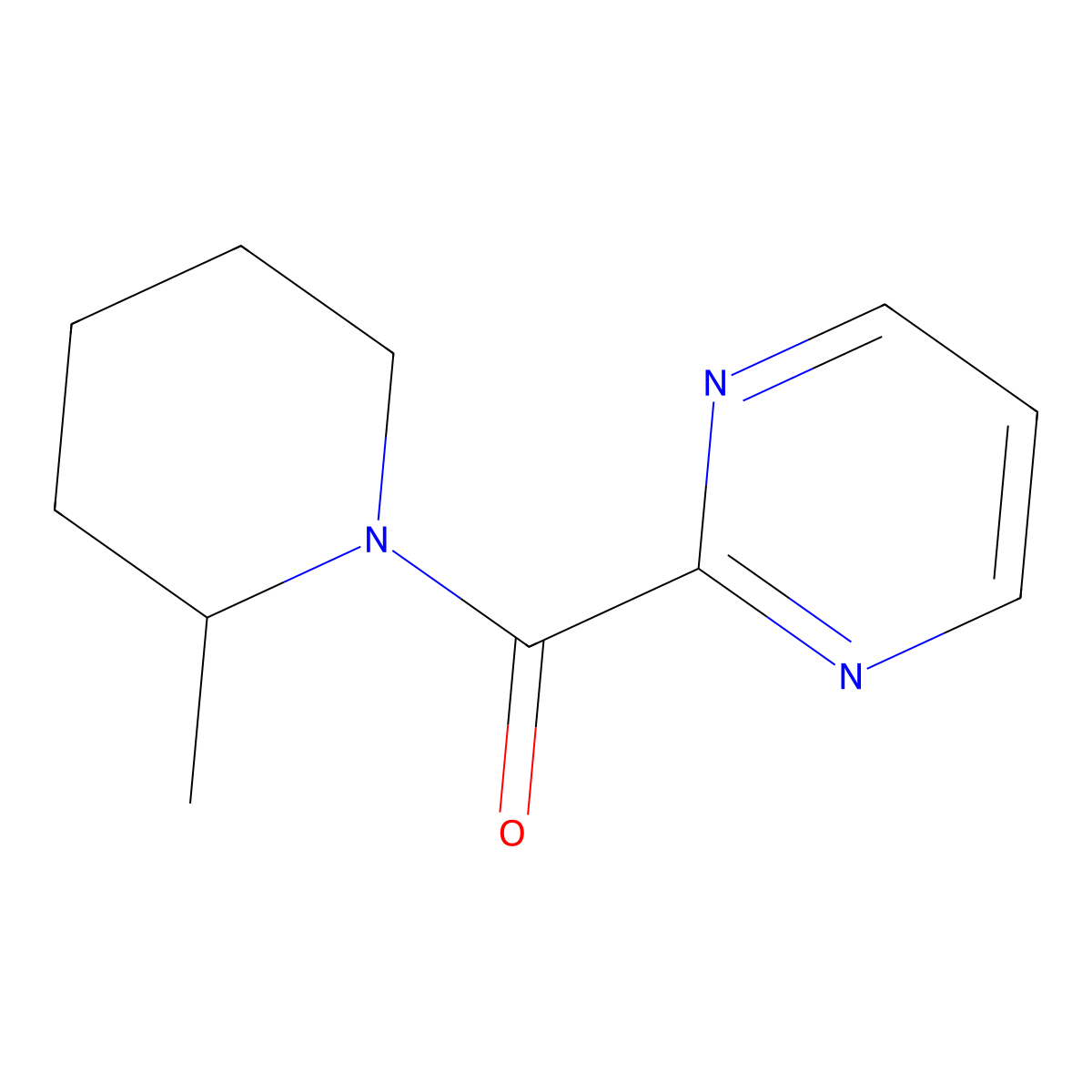 2-(2-Methylpiperidine-1-carbonyl)pyrimidine molecular structure, CAS 1251577-54-4