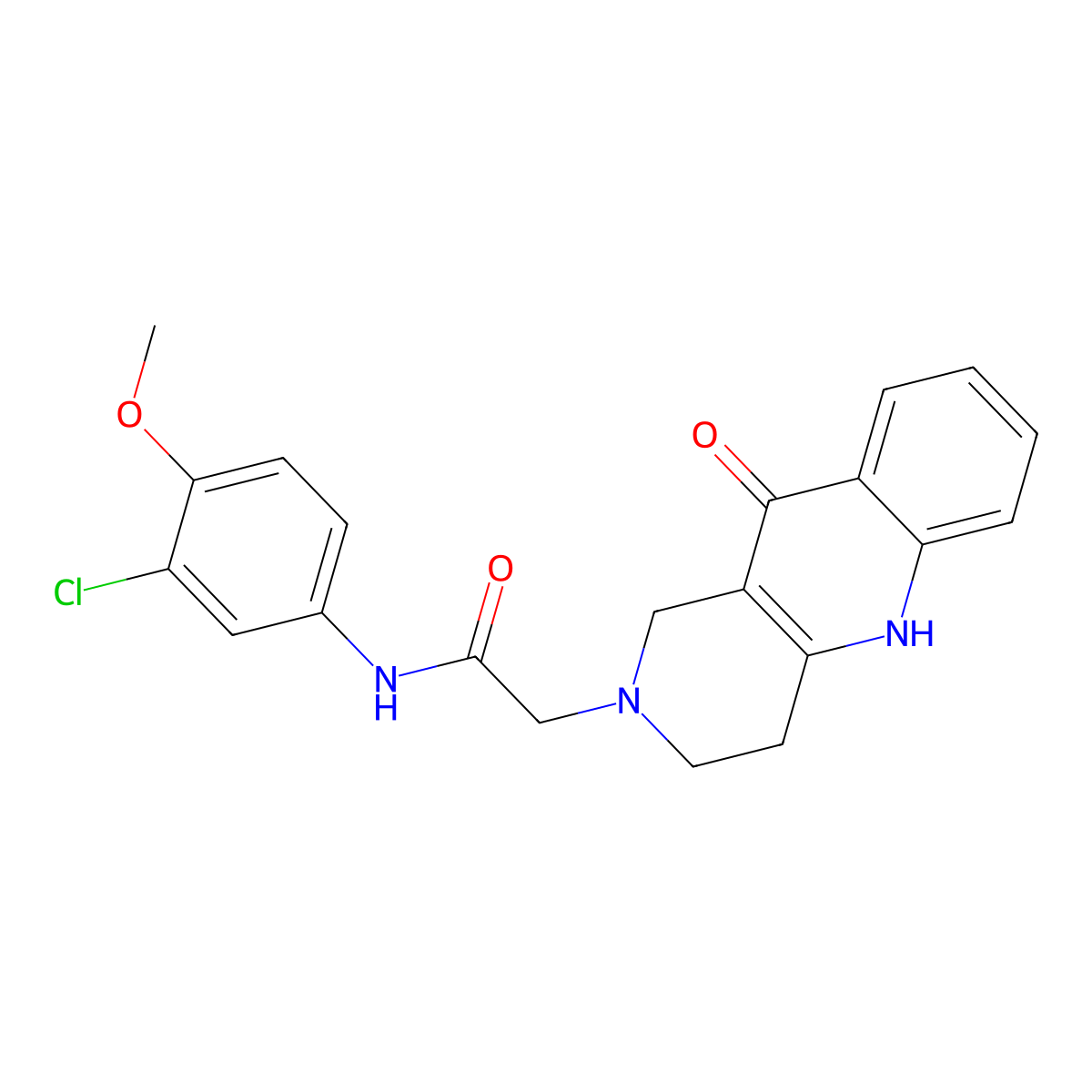 N-(3-chloro-4-methoxyphenyl)-2-(10-oxo-3,4-dihydrobenzo[b][1,6]naphthyridin-2(1H,5H,10H)-yl)acetamide molecular structure, CAS 1251580-71-8