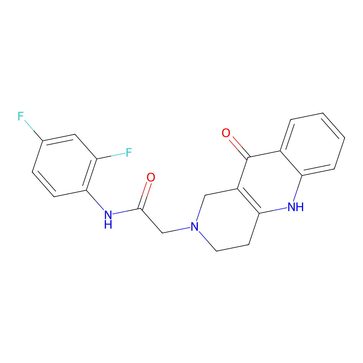 N-(2,4-difluorophenyl)-2-(10-oxo-3,4,5,10-tetrahydrobenzo[b][1,6]naphthyridin-2(1H)-yl)acetamide molecular structure, CAS 1251580-91-2