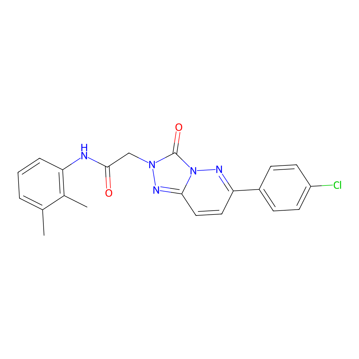 2-(6-(4-chlorophenyl)-3-oxo-[1,2,4]triazolo[4,3-b]pyridazin-2(3H)-yl)-N-(2,3-dimethylphenyl)acetamide molecular structure, CAS 1251582-32-7