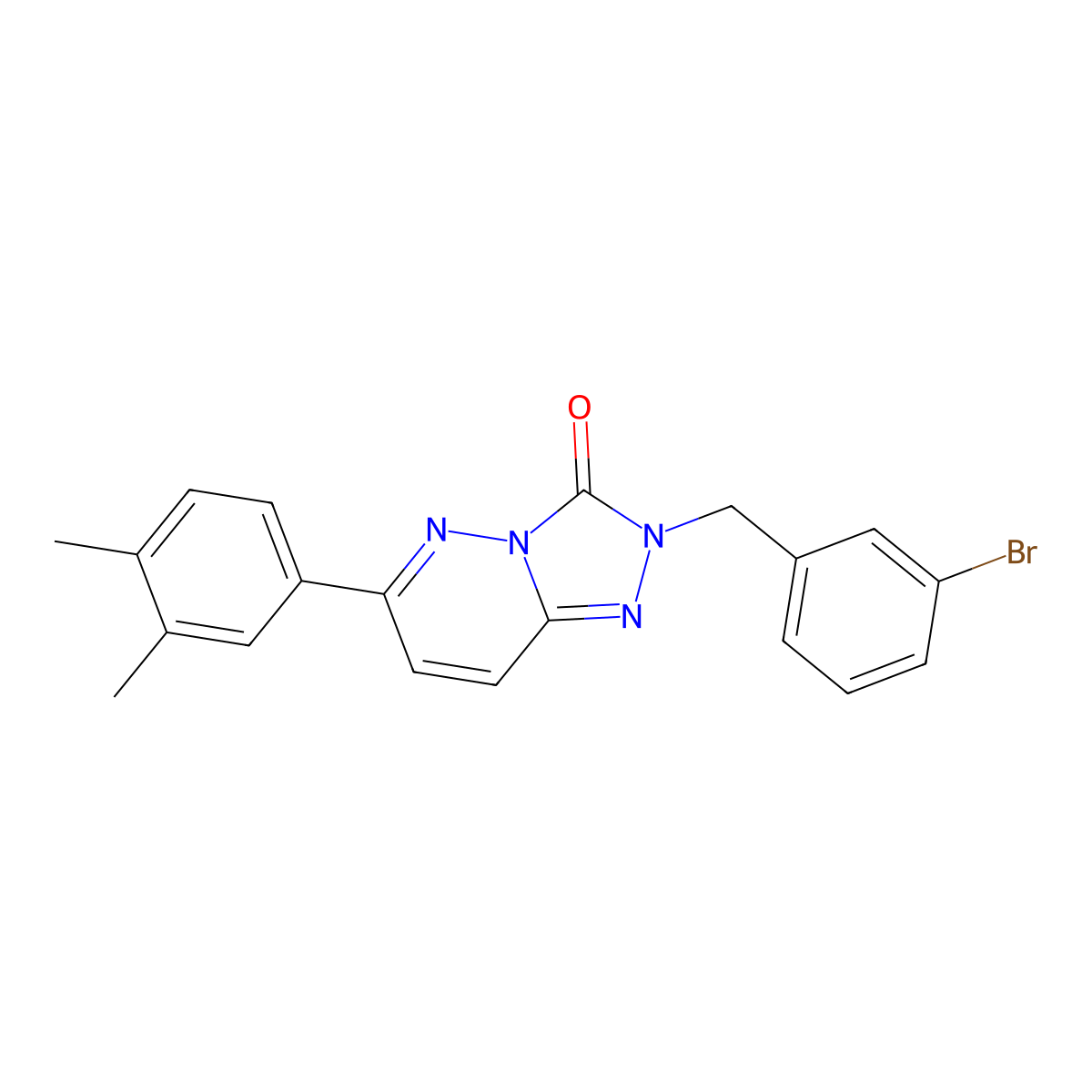 2-(3-bromobenzyl)-6-(3,4-dimethylphenyl)-[1,2,4]triazolo[4,3-b]pyridazin-3(2H)-one molecular structure, CAS 1251582-73-6
