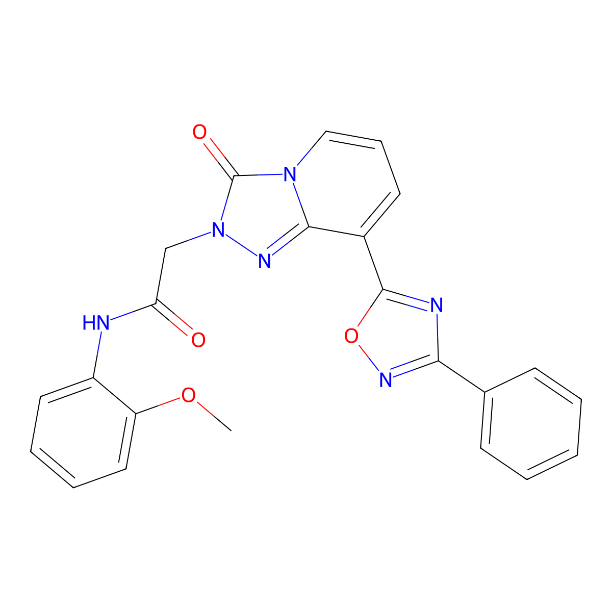 N-(2-methoxyphenyl)-2-[3-oxo-8-(3-phenyl-1,2,4-oxadiazol-5-yl)-2H,3H-[1,2,4]triazolo[4,3-a]pyridin-2-yl]acetamide molecular structure, CAS 1251583-39-7