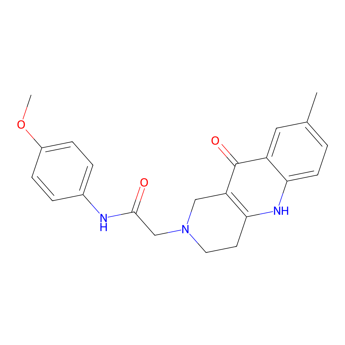 N-(4-methoxyphenyl)-2-(8-methyl-10-oxo-3,4-dihydrobenzo[b][1,6]naphthyridin-2(1H,5H,10H)-yl)acetamide molecular structure, CAS 1251584-76-5