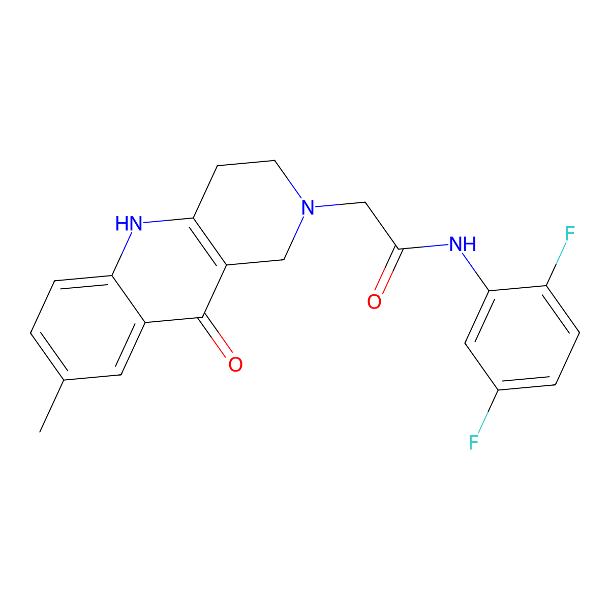 N-(2,5-difluorophenyl)-2-(8-methyl-10-oxo-3,4-dihydrobenzo[b][1,6]naphthyridin-2(1H,5H,10H)-yl)acetamide molecular structure, CAS 1251584-82-3