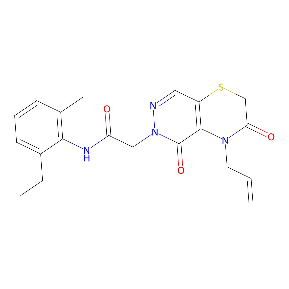 N-(3-chlorophenyl)-5-ethyl-1-methyl-4-oxo-4,5-dihydro-1H-pyrrolo[3,2-c]pyridine-2-carboxamide molecular structure, CAS 1251585-33-7