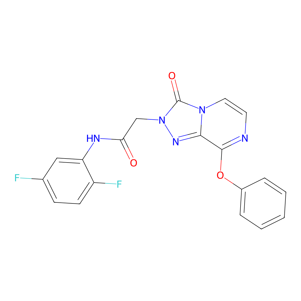N-(2,5-difluorophenyl)-2-(3-oxo-8-phenoxy-[1,2,4]triazolo[4,3-a]pyrazin-2(3H)-yl)acetamide molecular structure, CAS 1251587-38-8