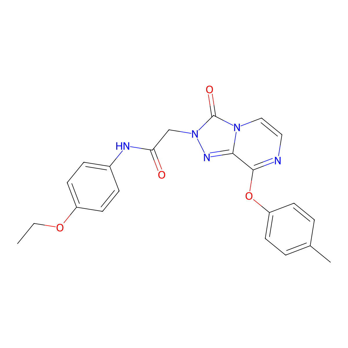N-(4-ethoxyphenyl)-2-(3-oxo-8-(p-tolyloxy)-[1,2,4]triazolo[4,3-a]pyrazin-2(3H)-yl)acetamide molecular structure, CAS 1251587-45-7