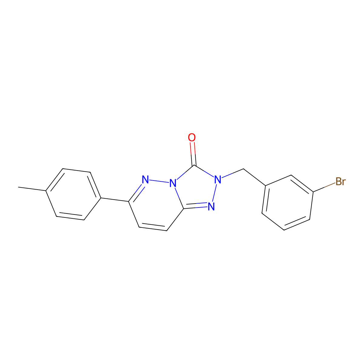 2-(3-bromobenzyl)-6-(p-tolyl)-[1,2,4]triazolo[4,3-b]pyridazin-3(2H)-one molecular structure, CAS 1251589-96-4