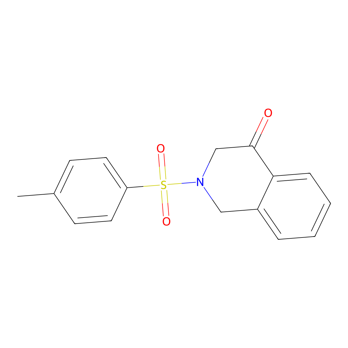 2-tosyl-2,3-dihydroisoquinolin-4(1H)-one molecular structure, CAS 125159-93-5