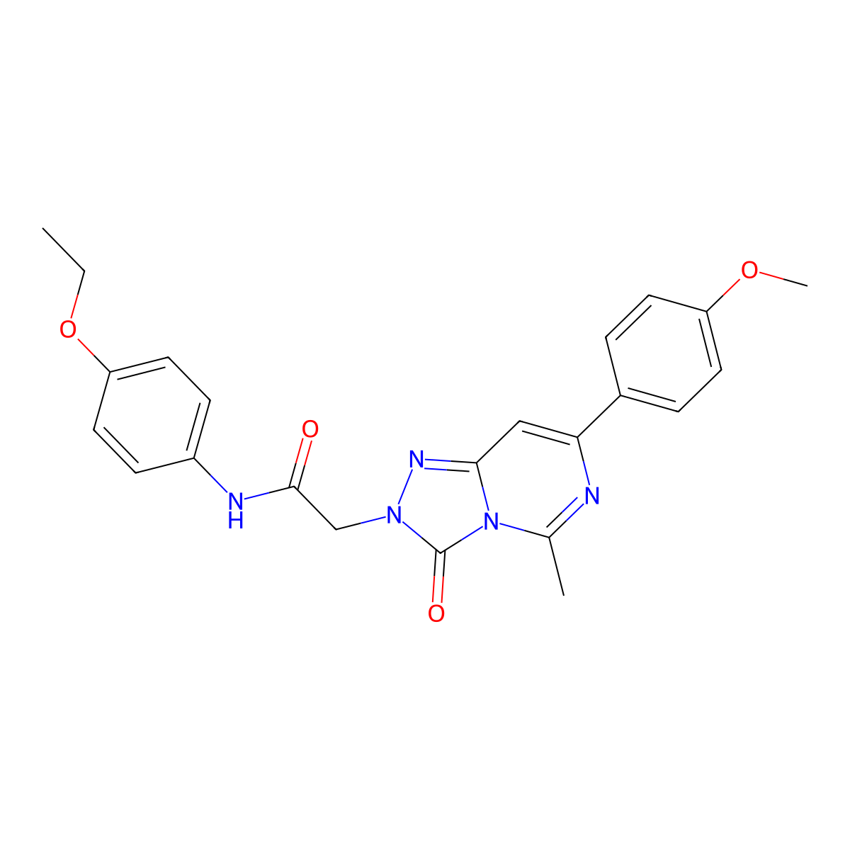 N-(4-ethoxyphenyl)-2-[7-(4-methoxyphenyl)-5-methyl-3-oxo[1,2,4]triazolo[4,3-c]pyrimidin-2(3H)-yl]acetamide molecular structure, CAS 1251590-43-8
