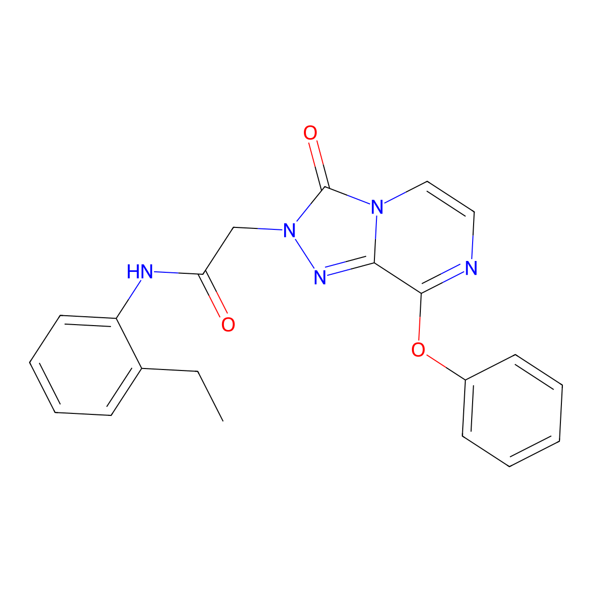N-(2-ethylphenyl)-2-(3-oxo-8-phenoxy-[1,2,4]triazolo[4,3-a]pyrazin-2(3H)-yl)acetamide molecular structure, CAS 1251590-93-8