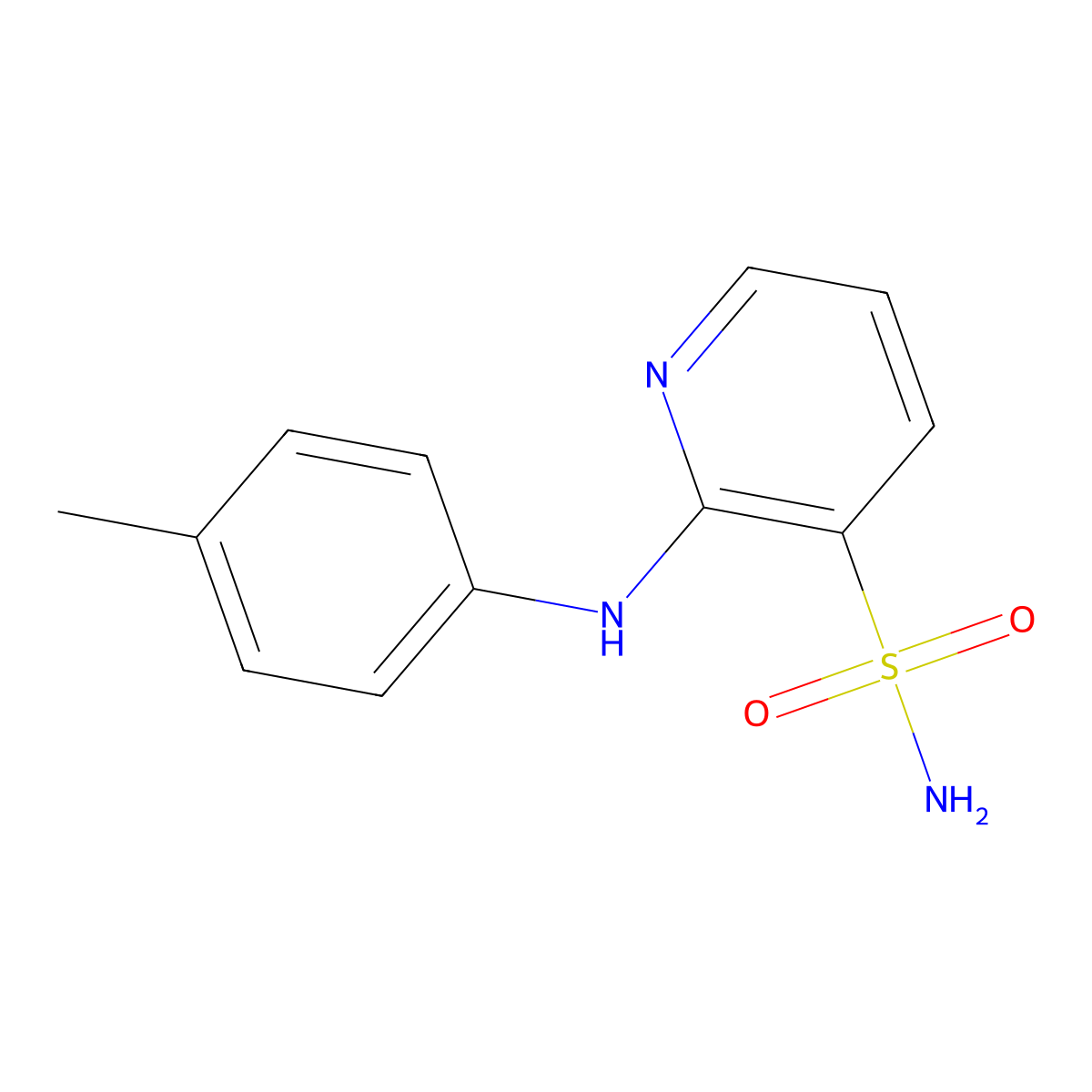2-[(4-Methylphenyl)amino]pyridine-3-sulfonamide molecular structure, CAS 1251591-79-3