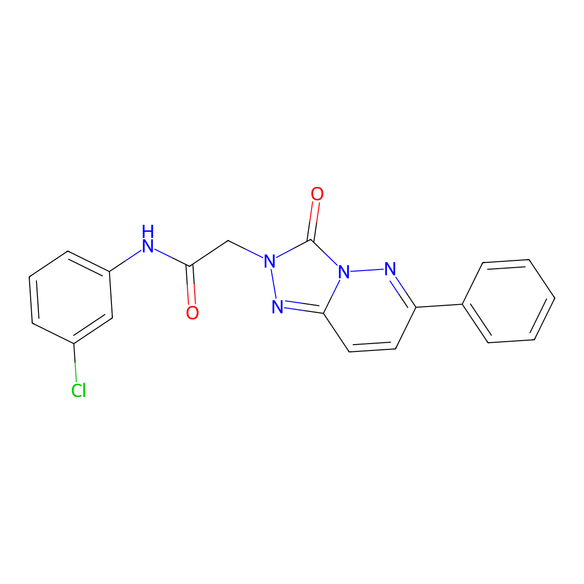 N-(3-chlorophenyl)-2-(3-oxo-6-phenyl-[1,2,4]triazolo[4,3-b]pyridazin-2(3H)-yl)acetamide molecular structure, CAS 1251593-82-4