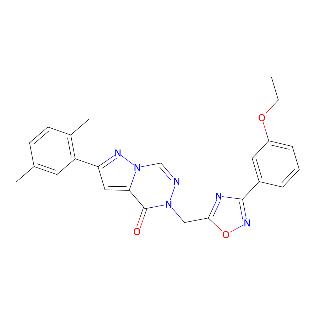 Ethyl 4-{[(1-{6-[(2,5-dimethylphenyl)thio]pyrimidin-4-yl}piperidin-4-yl)carbonyl]amino}piperidine-1-carboxylate molecular structure, CAS 1251599-55-9