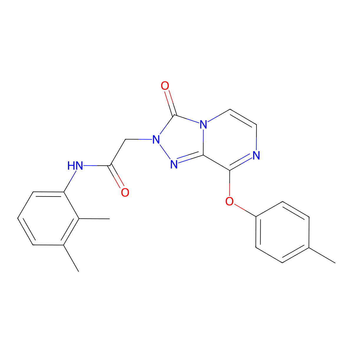 N-(2,3-dimethylphenyl)-2-(3-oxo-8-(p-tolyloxy)-[1,2,4]triazolo[4,3-a]pyrazin-2(3H)-yl)acetamide molecular structure, CAS 1251600-03-9