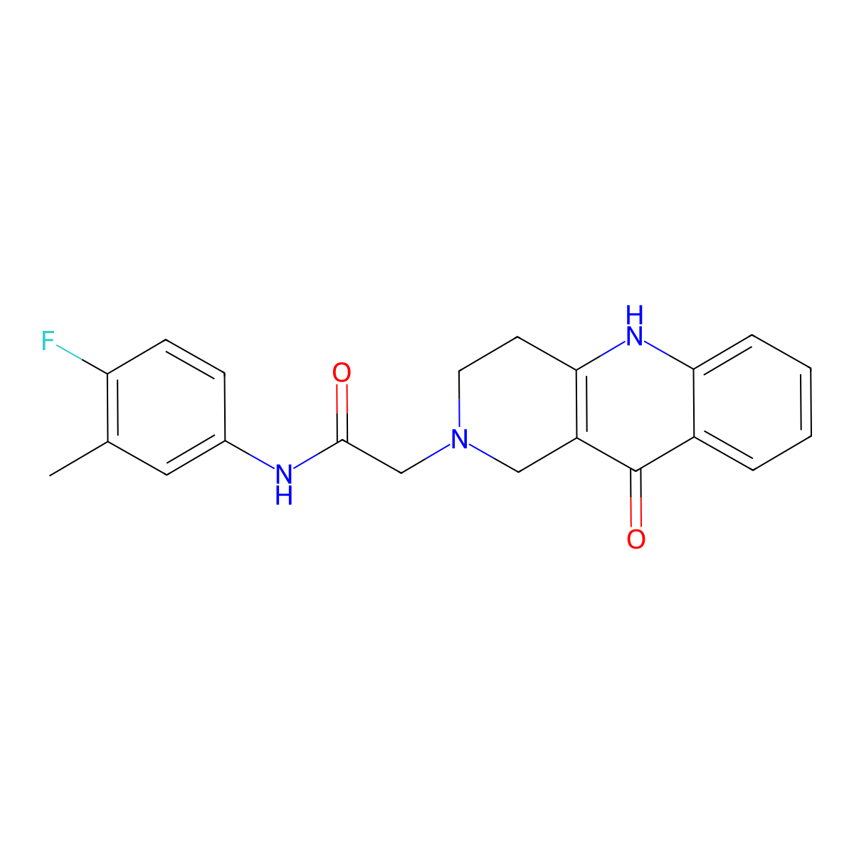 N-(4-fluoro-3-methylphenyl)-2-(10-oxo-3,4,5,10-tetrahydrobenzo[b][1,6]naphthyridin-2(1H)-yl)acetamide molecular structure, CAS 1251600-54-0