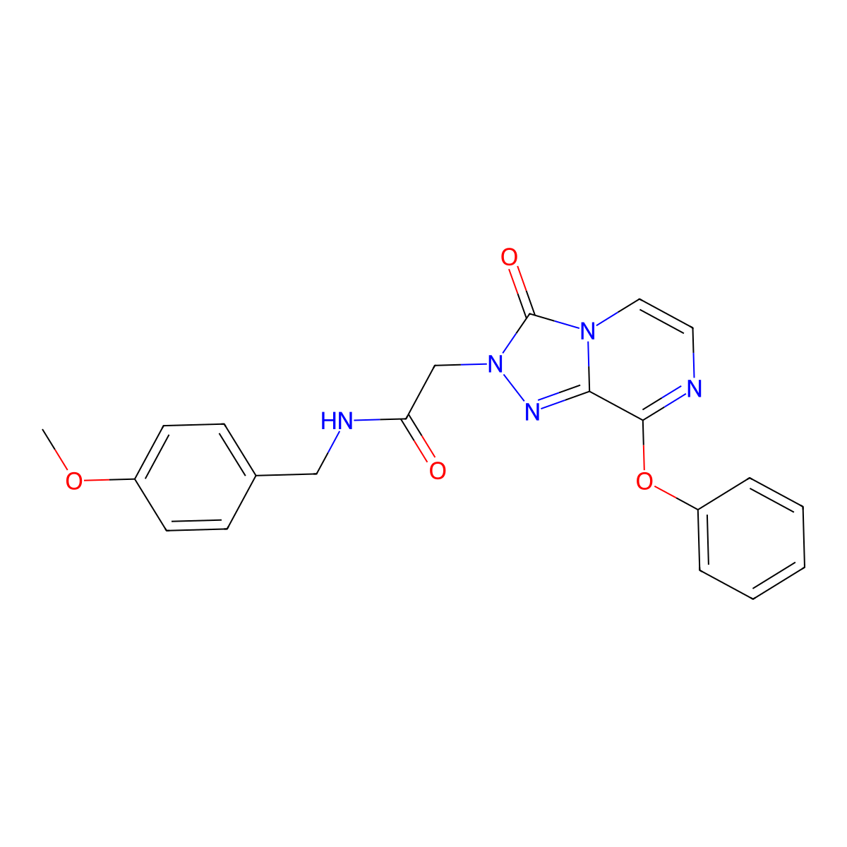 N-(4-methoxybenzyl)-2-(3-oxo-8-phenoxy-[1,2,4]triazolo[4,3-a]pyrazin-2(3H)-yl)acetamide molecular structure, CAS 1251601-09-8