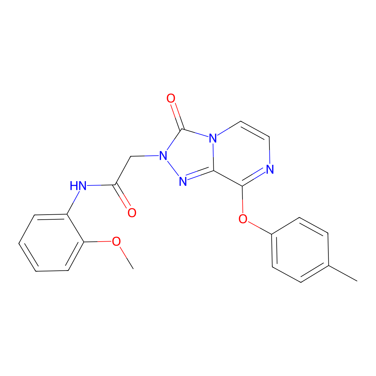 N-(2-methoxyphenyl)-2-(3-oxo-8-(p-tolyloxy)-[1,2,4]triazolo[4,3-a]pyrazin-2(3H)-yl)acetamide molecular structure, CAS 1251602-03-5