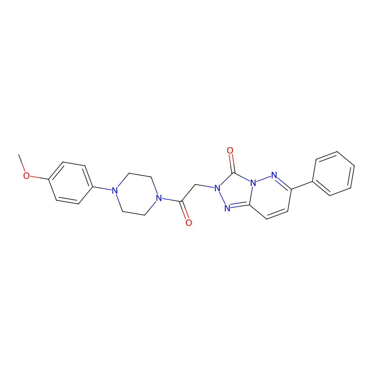 2-(2-(4-(4-methoxyphenyl)piperazin-1-yl)-2-oxoethyl)-6-phenyl-[1,2,4]triazolo[4,3-b]pyridazin-3(2H)-one molecular structure, CAS 1251602-44-4