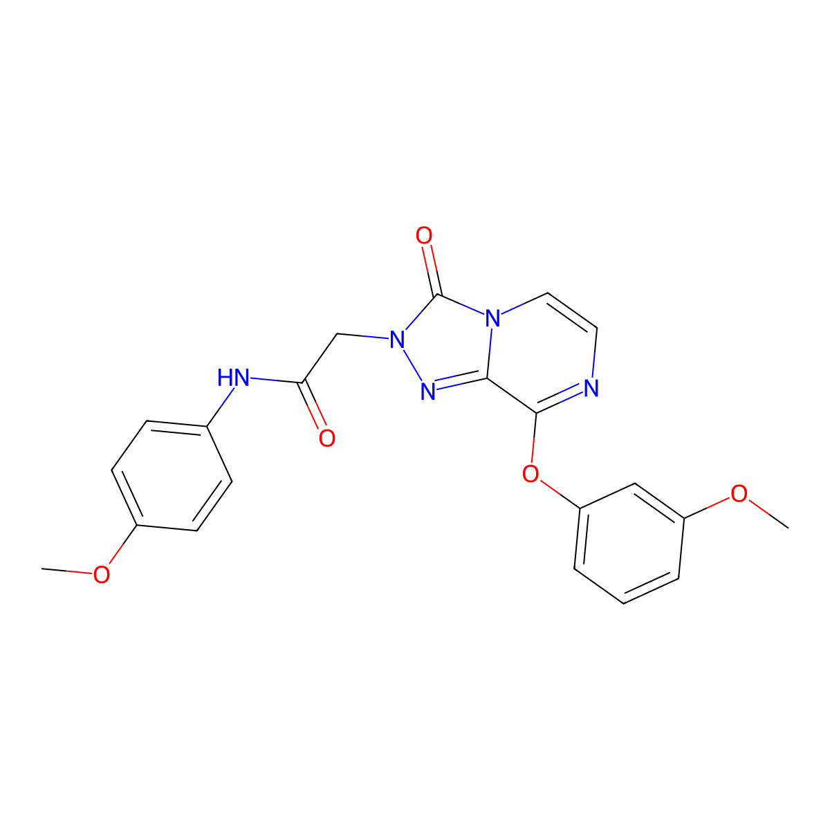 2-[8-(3-methoxyphenoxy)-3-oxo-2H,3H-[1,2,4]triazolo[4,3-a]pyrazin-2-yl]-N-(4-methoxyphenyl)acetamide molecular structure, CAS 1251602-52-4