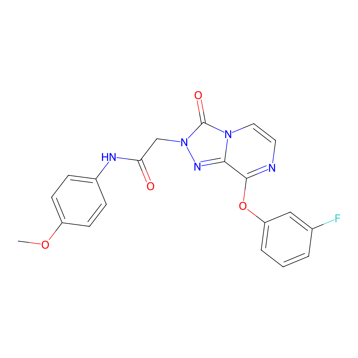 2-[8-(3-fluorophenoxy)-3-oxo[1,2,4]triazolo[4,3-a]pyrazin-2(3H)-yl]-N-(4-methoxyphenyl)acetamide molecular structure, CAS 1251602-77-3