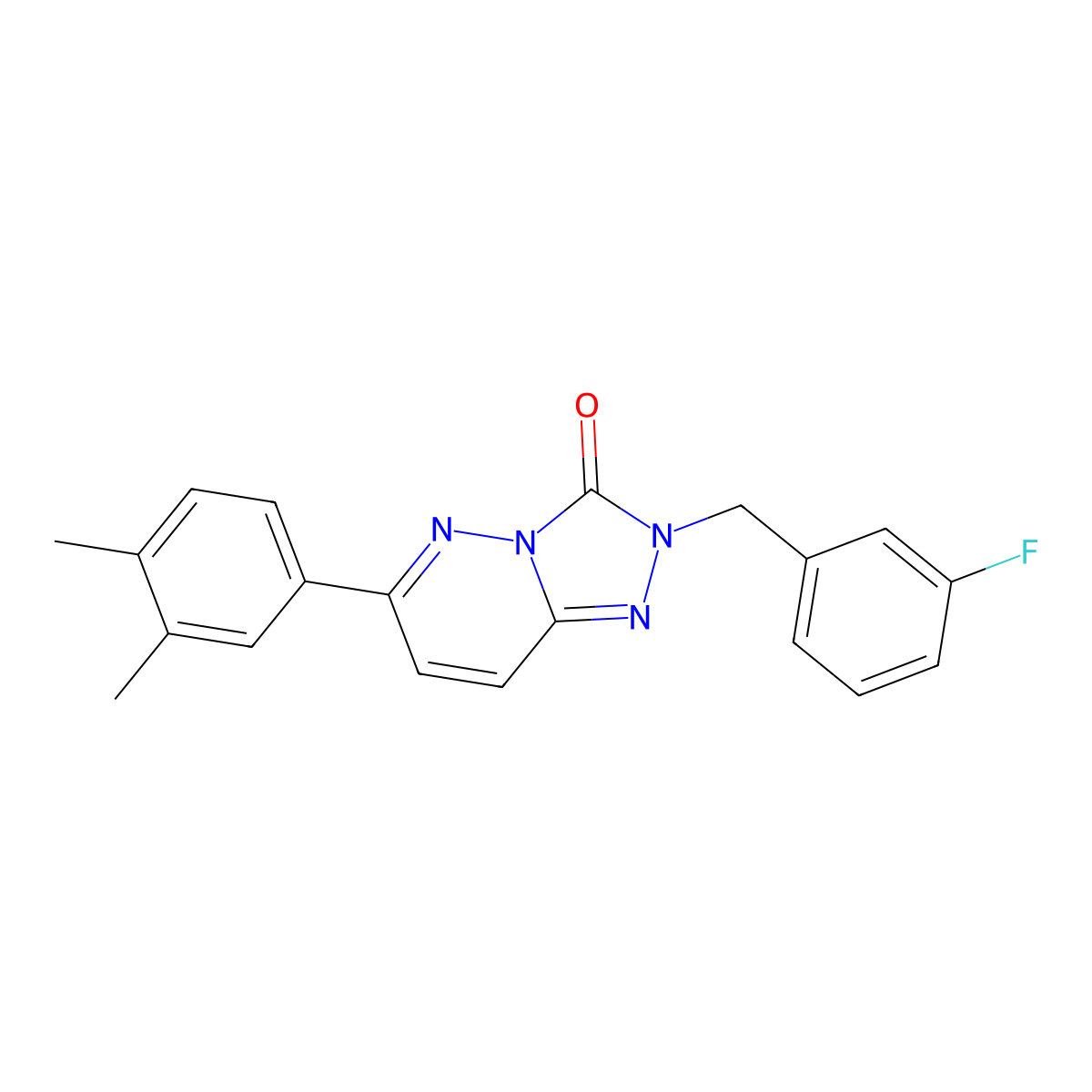 6-(3,4-dimethylphenyl)-2-(3-fluorobenzyl)-[1,2,4]triazolo[4,3-b]pyridazin-3(2H)-one molecular structure, CAS 1251602-79-5