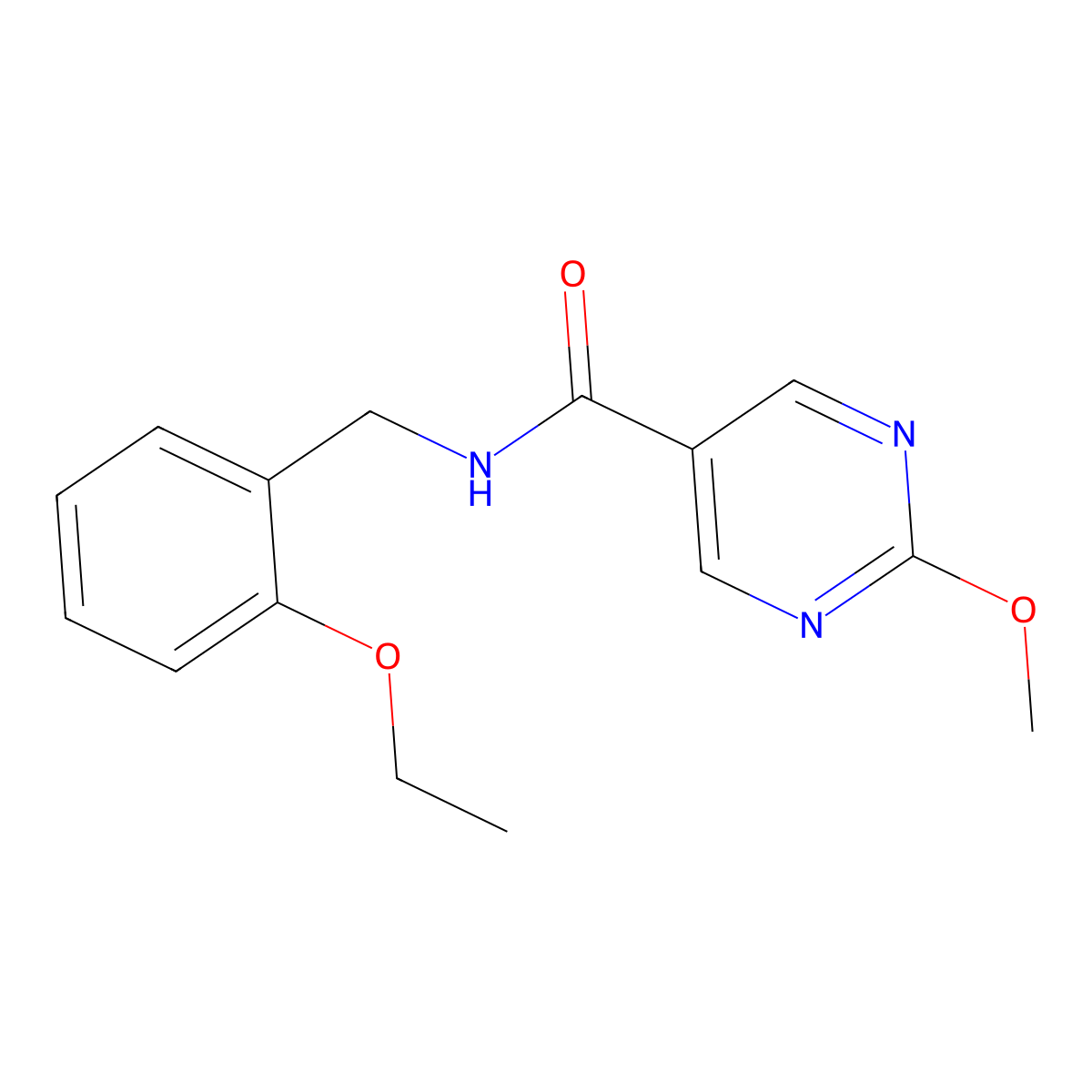 N-[(2-ethoxyphenyl)methyl]-2-methoxypyrimidine-5-carboxamide molecular structure, CAS 1251603-46-9