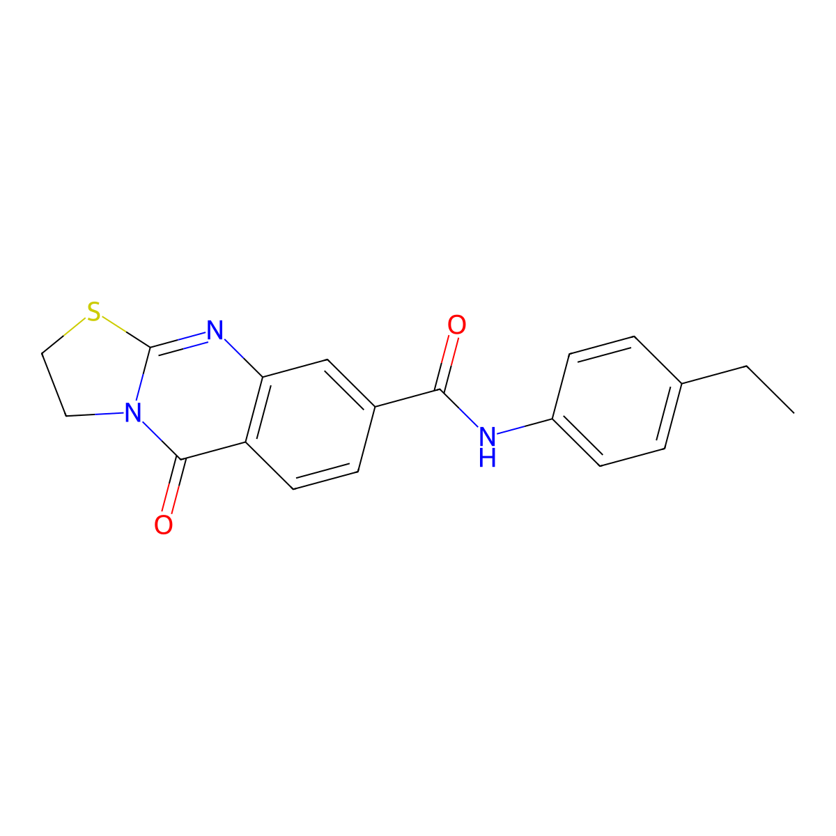 N-(4-ethylphenyl)-5-oxo-3,5-dihydro-2H-thiazolo[2,3-b]quinazoline-8-carboxamide molecular structure, CAS 1251603-82-3