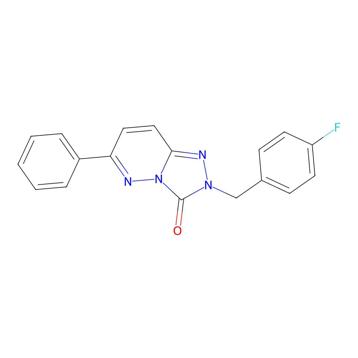 2-(4-fluorobenzyl)-6-phenyl-[1,2,4]triazolo[4,3-b]pyridazin-3(2H)-one molecular structure, CAS 1251604-26-8