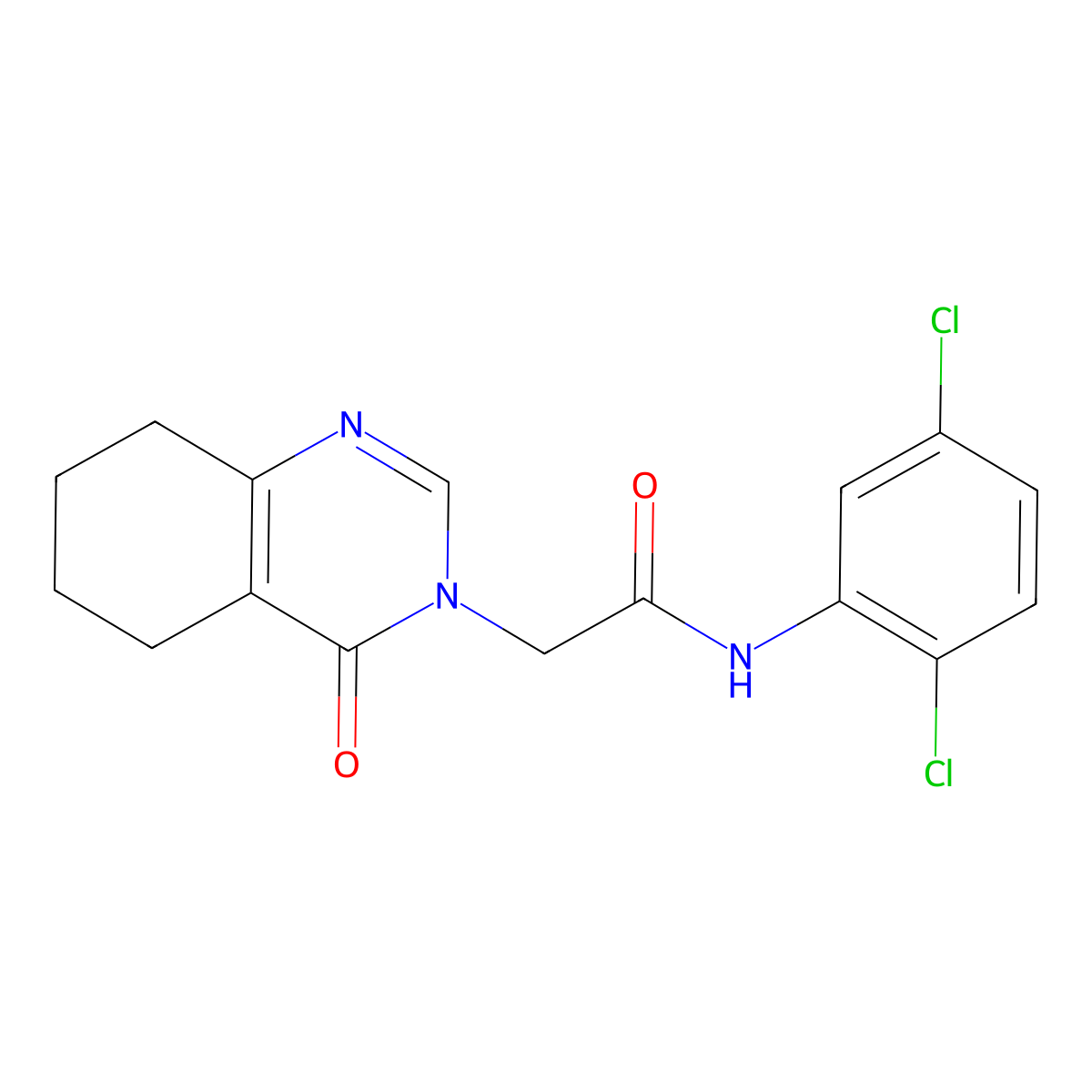 N-(2,5-dichlorophenyl)-2-(4-oxo-5,6,7,8-tetrahydroquinazolin-3(4H)-yl)acetamide molecular structure, CAS 1251604-52-0