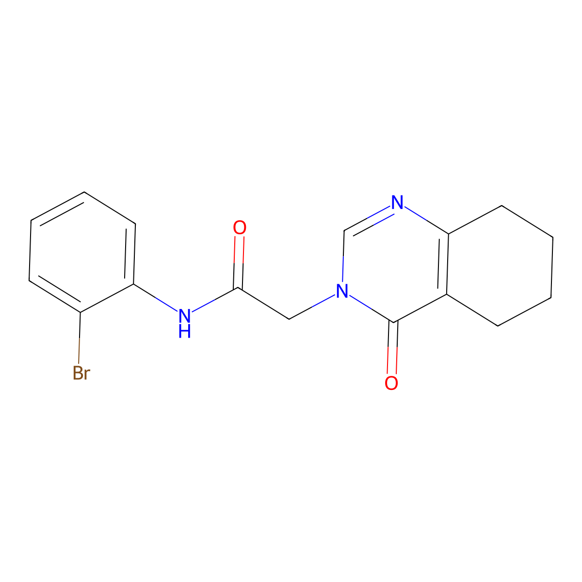 N-(2-bromophenyl)-2-(4-oxo-5,6,7,8-tetrahydroquinazolin-3(4H)-yl)acetamide molecular structure, CAS 1251604-65-5